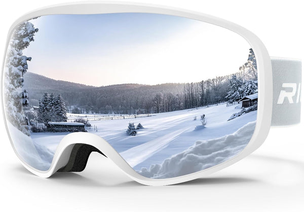 Ski Goggles, Snowboard Goggles for Men, Women, Adults, Youth, OTG/100% UV Protection/Anti-fog/Wide Vision