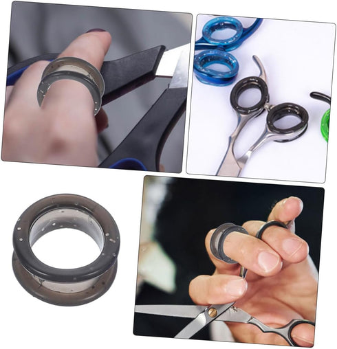 10pcs Silicone Rings Scissor Inserts, Finger Grips for Grooming Shears, Refer to Pet