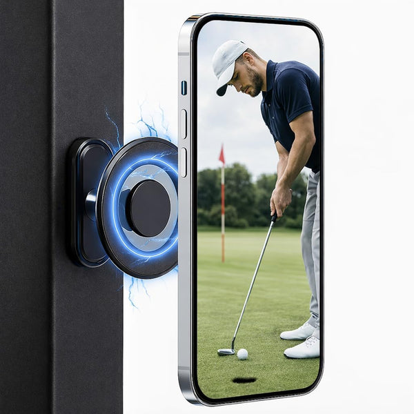 meexzoom Magnetic Phone Holder for Golf Cart, 360 Rotation Phone Mount with Strong