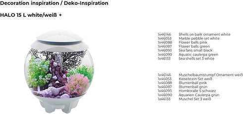 BiOrb 46133.0 Sea Shell Set, 3 White Aquariums