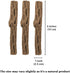 SunGrow 3 Pcs Hermit Crab Woods Climbing Logs & Chews, Long Dried Aquarium Décor Keeps Hermies Active