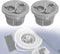 Inflatable Pontoon Boat Raft Air Valve, 6-Groove Gas Valve Plug Replacement for Canoe, Kayak, 2 pcs