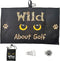 Par 3 Pack for Women, Microfiber Waffle Weave Golf Towel, Tee Bag with 4 Tees and Bling Ball Marker