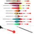 OriGlam Fishing Float and Bobber, Trout Wood Slip Spring Oval Stick for Fishing