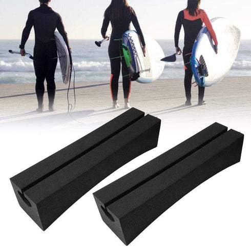 KEENSO Car Roof Rack, One Pair Portable EVA Soft Oval Racks for Surfboard Kayak, Standup Paddle