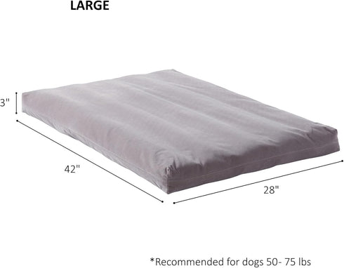 Happy Hounds Cooper Deluxe Reversible Crate Pad - Large - Gray