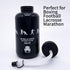 SHOKE Long Straw Water Bottle, 1 Liter, BPA Free Squeeze Leak Proof Sports Bottle, Black
