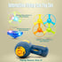 1 5 Flying Cat Toys, Interactive Cat Fetch Toy with Light Up Spinning Tops, and Flying Propellers, Flying dis Toy