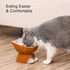 Elevated Cat/Dog Bowls - 6.25 Inch Ceramic Raised Food & Water Bowl Set for Protecting Pet's Spine - Feeding Supplies