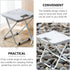 Homoyoyo Foldable Outdoor Stool Anti-Skid Portable Camping Chair Lightweight Plastic Stool for Fishing Hiking Balcony