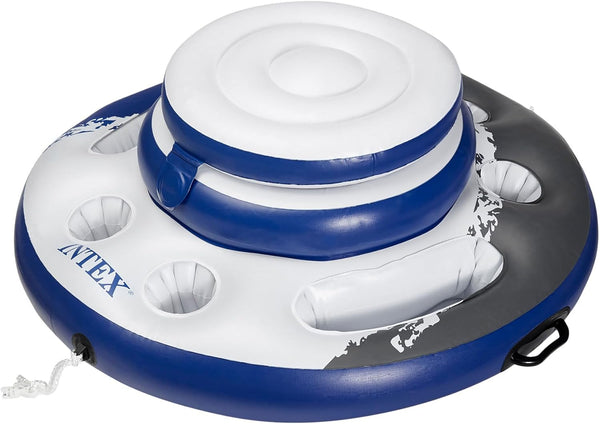 INTEX 56822EP Mega Chill Inflatable Cooler: Removable Ice Chest 5 Built-in Cup