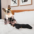 Black Old School Dog Toy Bone