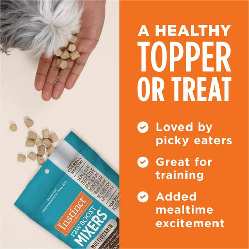 Instinct Raw Boost Mixers Freeze Dried Raw Dog Food Topper - Grain Free with Functional Ingredients, 5.5 Ounce