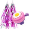 Kids Bike Bell and Streamers - 1 Pack Flower Bicycle Bell with 2 Pack Bike Streamers for Girls' Bike Accessories