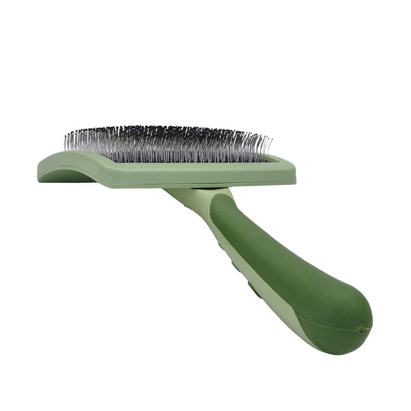 Coastal Pet Safari Curved Firm Slicker Dog Brush - 6.5" x 3.06" - Grooming Tools for Shedding Dogs