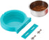 Crate Dog Cat Bowls, Removable Stainless Steel Hanging Pet Cage Bowls for Food and Water Feeder (Small, Blue)