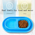 Cat Kitten Dog Puppy Feeder Pet Bowl - New Light Blue, 3 Colors