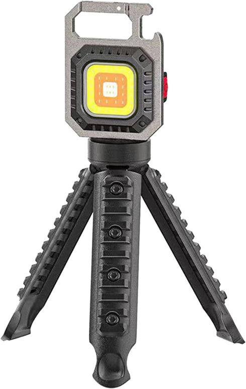 XROLAND 2pcs Lamp Holder Portable Camp Stand Adjustable Height Camping Flashlight Tripod Working Light Bracket
