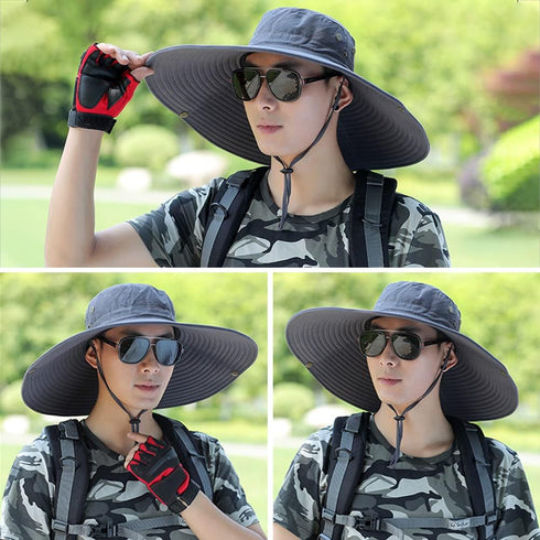Peicees Super Wide Brim Sun Hat, Men Women Fishing Bucket Hat, Safari Cowboy Hat