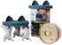 OHMO 2 Pack Dog Food Can Lids, Universal Size BPA Free Silicone Covers for Cat and Pet Food, Dark Blue