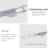 iBasingo Ultralight Titanium Spork Spoon Fork Knife with Folding Handle for Camping & Travel