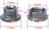 Rear Derailleur Hanger M8 Chainring Mounting Fastener Dropout - Pack of 2 ( 2 Nuts / 2 Bolts)