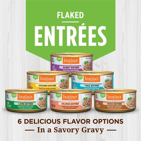 Instinct Flaked Salmon Entrée Wet Cat Food, 12 Pack, 5.5 Ounces Each