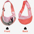 FEimaX Pet Dog Sling Carrier, Breathable Mesh Hand Free Bag for Small Dogs Cats, Adjustable Strap, Small, Pink