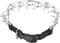 Downtown Pet Supply Medium Chrome Plated/Nylon Prong Collar for Dogs, Adjustable No-Choke and No Pull Dog Collar, Pinch