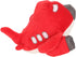 Interactive Plush Airplane Dog Toy - Red