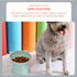 LIFKOME 3PCS Elevated Cat Bowls, Raised Plastic Tilted Pet Food Bowl for Flat-Faced Cats (Pink, Blue, Grey)