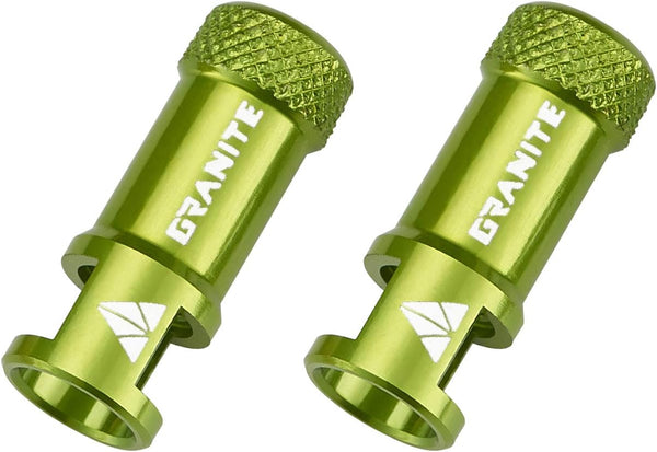 Granite Juicy Nipple Valve Cap, Green Dust Covers with Valve Core Removing Function for Bike Tires