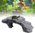 Tnfeeon Tortoise Basking, Hiding Cave Aquarium Reptile Hide Habitat Climbing Dock Decoration Ornament