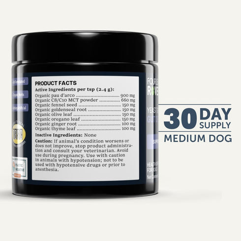 100% 30 FOUR LEAF ROVER Yeast Guard for Dog Yeast - Veterinarian Formulated - Supports Healthy Skin, Ears & Paws