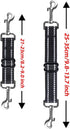 Dog Safety Clip 2pcs, Prong Collar Backup Clips with Dual Metal Clasps, Adjustable Reflective Nylon Harness to Collar