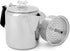GSI Outdoors Percolator Coffee Pot I Glacier Stainless Steel with Silicone Handle