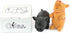2 Pack 6.5" CHIWAVA Medium Pig Dog Toy for Dogs Latex Rubber Cube Squeeze Grunting Sound Interactive Play