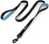 6ft Dog Leash, Heavy Duty Reflective Traffic Padded Two Handle Lead for Large or Medium Dogs, Black