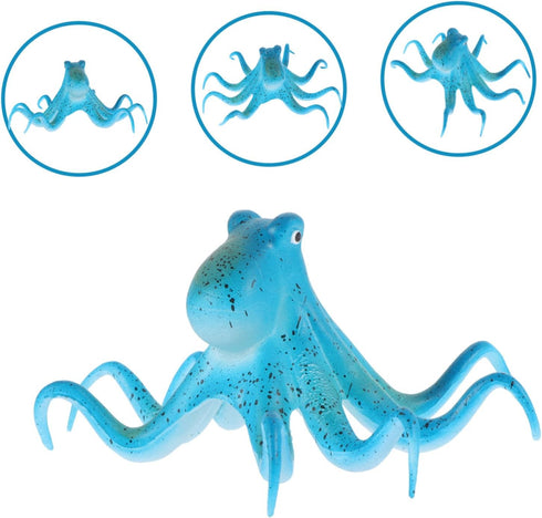 Fish Tank Landscaping Octopus - Glowing Aquarium Decorations for Ocean Office