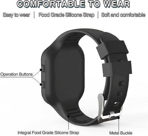 Non-Bluetooth LED Fitness Tracker Watch, Digital Pedometer with Step Counting, Great Gift for Kids Teens