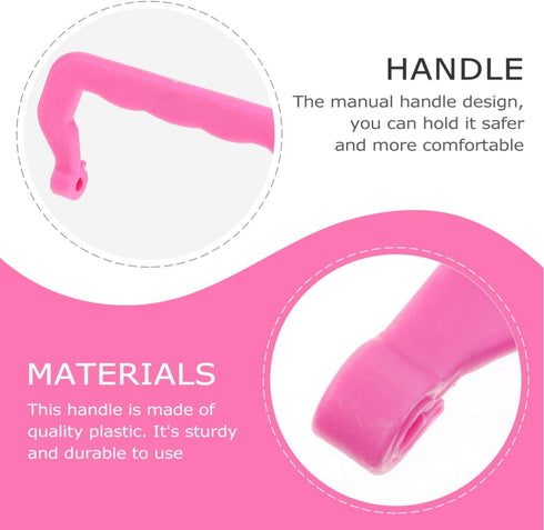 Zerodeko 10Pcs Pet Cage Handles - Replacement Parts Accessories, Easy Install, Comfortable to Hold for Dogs, Cats,