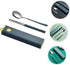 Set Stainless Steel Reusable Tableware with Carrying Box Portable Cutlery Kit Including Spoon and Chopsticks