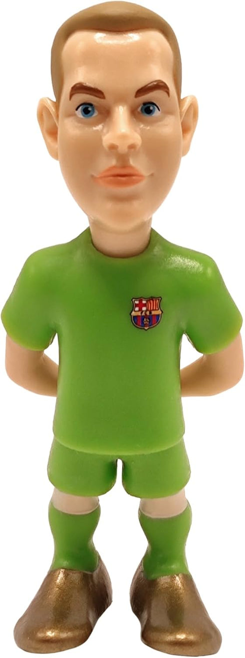 5-Pack (7cm) MINIX COLLECTIBLE FIGURINES of FC Barcelona Stars Araujo, TER Stegen, GAVI, Pedri & Lewandowski Official