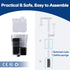 5 Gallon Aquarium Filter with Surface Skimmer, Small Quiet Hang on Back Filter for Fish Tank