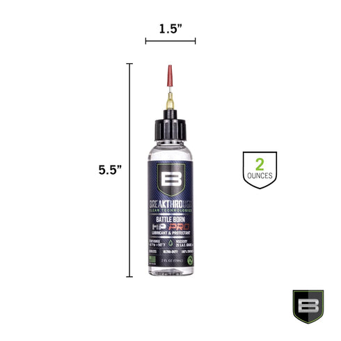 2oz Breakthrough Clean Technologies Battle Born HP Pro Lubricant and Protectant - Water-Resistant and Odorless Oil