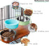 Andiker Pet Hanging Bowl - 2-in-1 Removable Stainless Steel Food Bowl for Puppy/Cat, Large Green