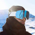 FMY Ski Goggles for Men Women & Youth, Anti Fog UV400 Protection Snowboard Skiing Goggles for Adult