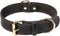 Genuine Leather Dog Collar, Heavy Duty Wide Collar for Small Medium Large Extra Large Dogs, S: 0.8" Wide for