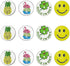 Golf Ball Markers Value Pack of 12, Assorted Patterns with Cap Clips and Divot Repair Tools