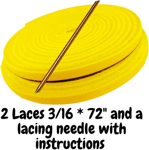 TOFL Softball and Baseball Glove Lace Kit - Mitt Lace Glove Repair Lacing Kit with 2 Leather Laces